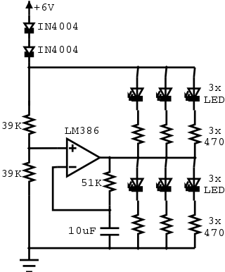 Schematic of LED-386